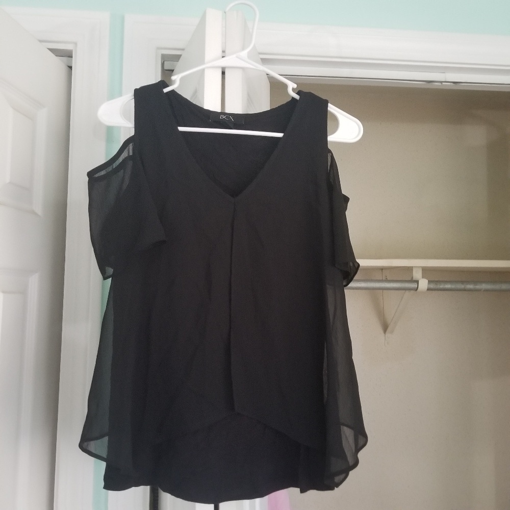 Black flowey top
